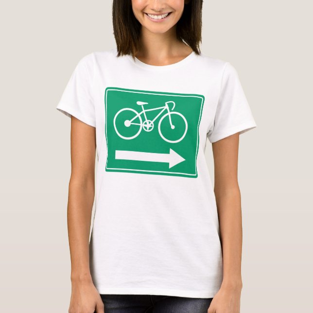 Dirección de ciclismo Flecha camiseta (Anverso)