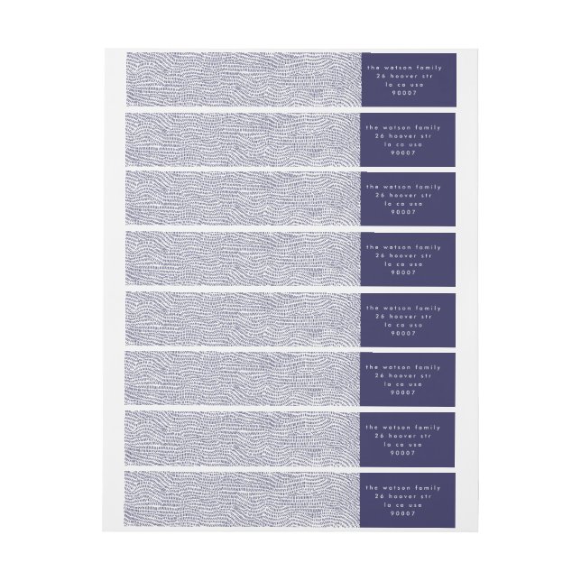 Dirección de devolución de Blu Doodle de Navidades (hoja)