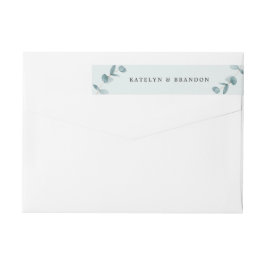 Dirección de devolución de Boda de ramas de eucali