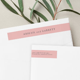 Dirección de devolución de Boda rosa de shell