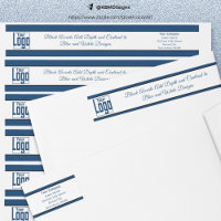 Dirección de devolución de color blanco negro azul