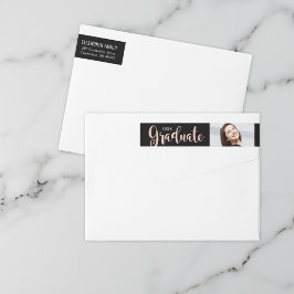 Dirección de devolución de fotos de graduada en Ro