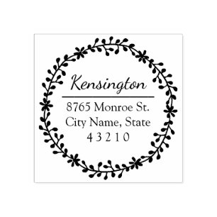 Dirección de devolución de la corona floral Sello 