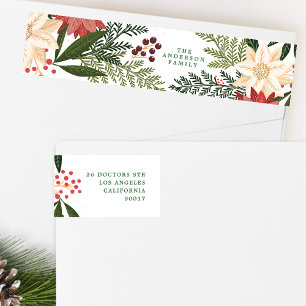 Dirección de devolución de la Flora de acuarela fe