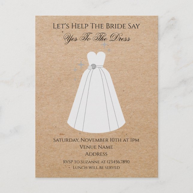 Dirección de devolución de la invitación de Say Ye (Anverso)