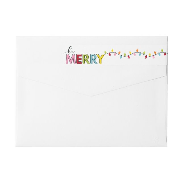 Dirección de devolución de la tarjeta de navidad d (Reverso)