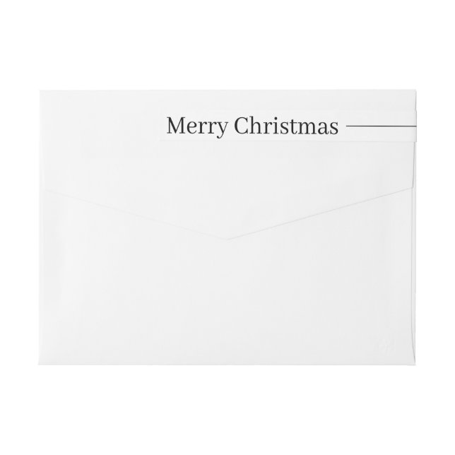 Dirección de devolución de Navidades blancos y neg (Reverso)