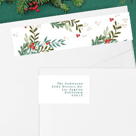 Dirección de devolución de Navidades botánicos bla