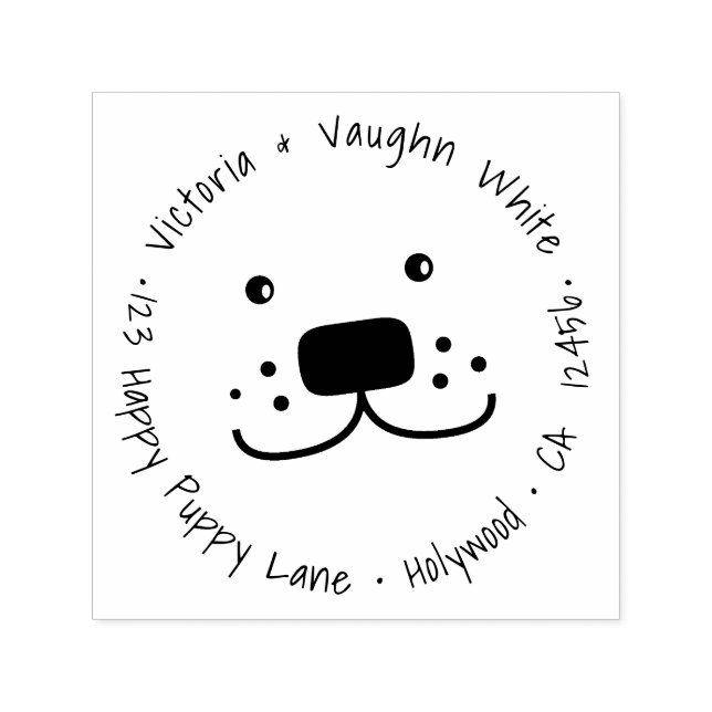 Dirección de devolución de sello de bebé pequeño - (Diseño)