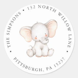 Dirección de devolución del elefante Pegatina redo