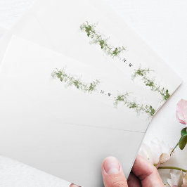 Dirección de devolución del sobre del Boda de la g