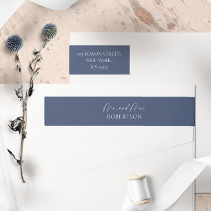 Dirección de devolución minimalista del Boda