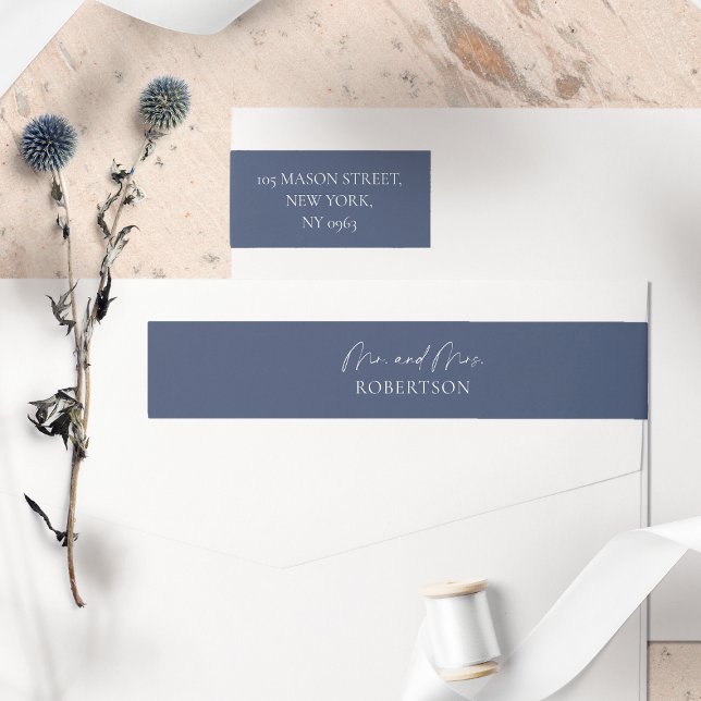 Dirección de devolución minimalista del Boda (Subido por el creador)