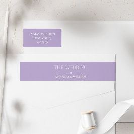 Dirección de devolución minimalista del Boda