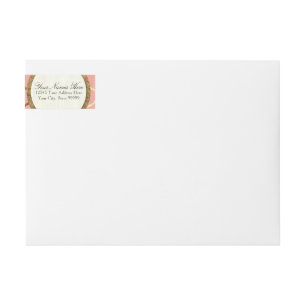 Dirección de devolución preimpresa Relieve metaliz