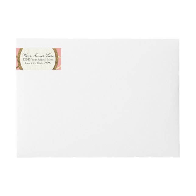 Dirección de devolución preimpresa Relieve metaliz (Anverso)