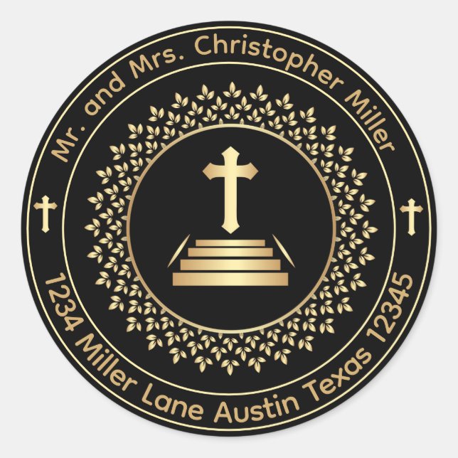 Dirección de devolución Sello para sobres de cruce (Anverso)