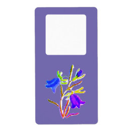 Dirección de envío de etiquetas de diseño de flore