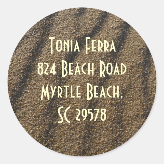 dirección de etiqueta (Anverso)