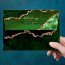 Dirección de guión de Geode de terciopelo verde gi