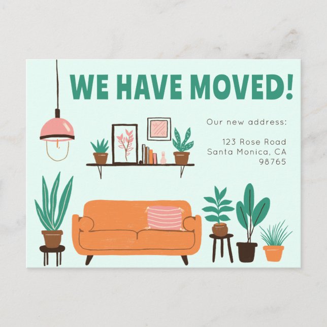 Dirección de Invitación en movimiento Sala de esta (Anverso)