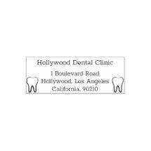 Dirección de la clínica dental Sello de caucho de