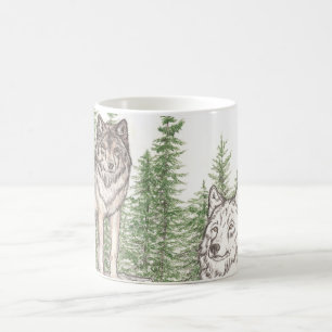 Dirección de la taza de café del lobo