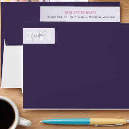 Dirección de retorno de escritura moderna y elegan