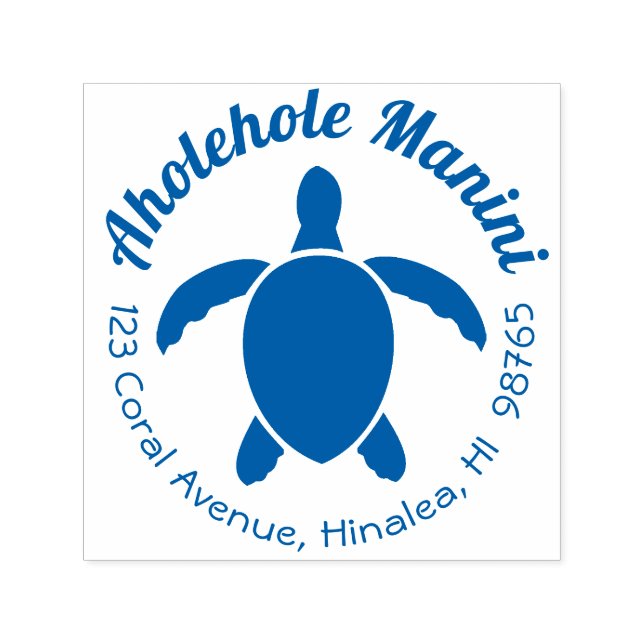 Dirección de retorno de Hawái Sello de tortuga mar (Diseño)