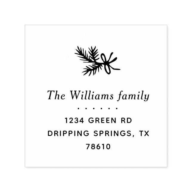 dirección de retorno de laurel de invierno Sello d (Diseño)