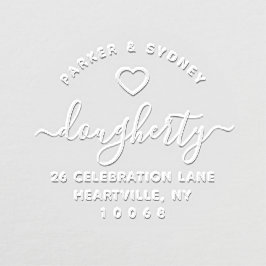 Dirección de retorno de script de caligrafía cardí