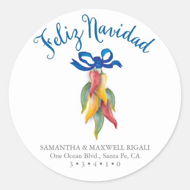 Dirección de retorno Pegatina de Sello para sobres (Anverso)