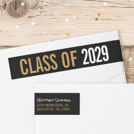Dirección de retorno personalizada de graduados mo