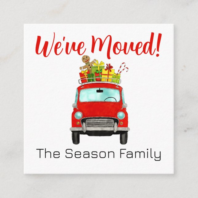 Dirección del coche rojo de la Invitación con rega (Anverso)