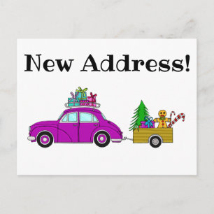 Dirección Invitación Navidades Purple Car Regalos