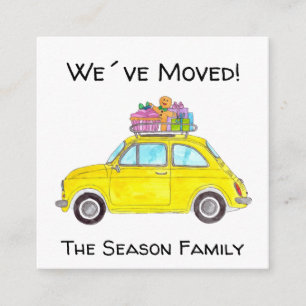 Dirección Invitación Retro Fiat 500 Navidades