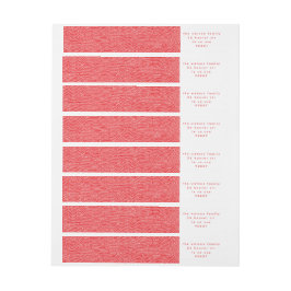 Dirección mínima de devolución de Doodle rojo para