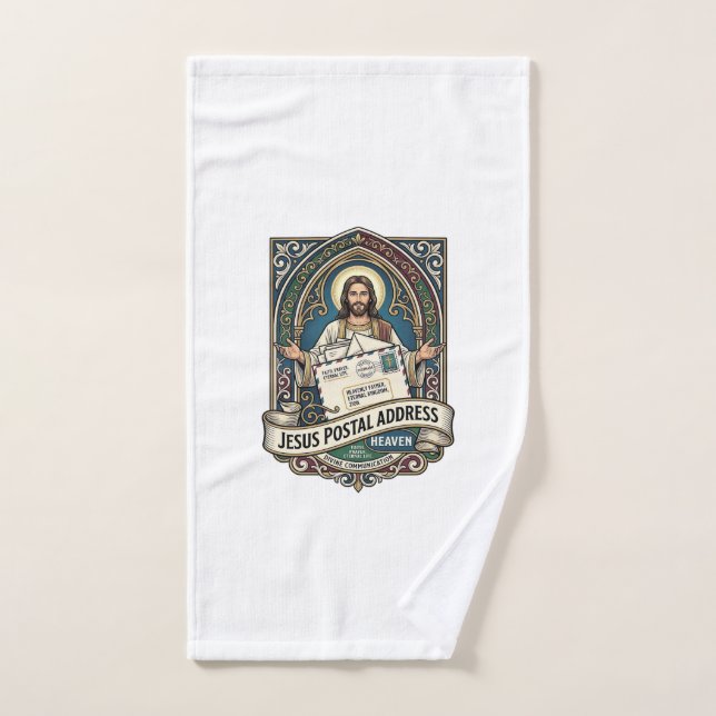 Dirección Postal de Jesús Cielo Dirección Postal d (Toalla de mano)