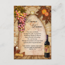 Direcciones de boda y alojamiento Insertar tarjeta