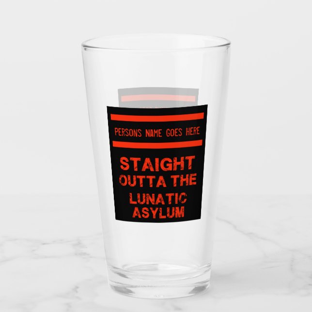 Directamente fuera del asilo lunático gran taza de (Anverso)