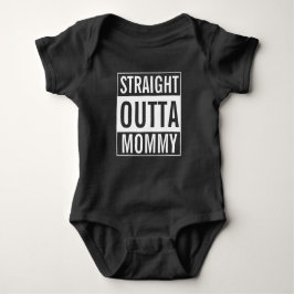 Directamente fuera mami Funny Baby Jersey Bodysuit