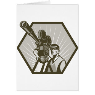 Director de la cámara de la película de la