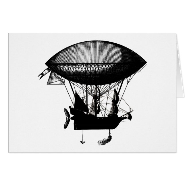 Dirigible del pirata de Steampunk (Anverso (Horizontal))