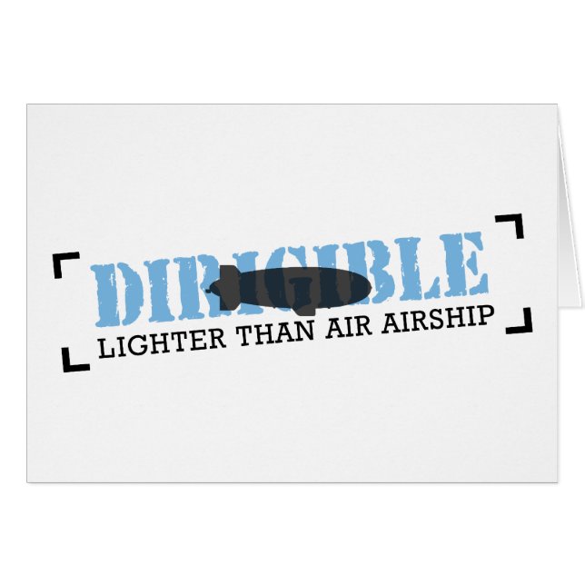 Dirigible Más Ligero Que La Aeronave Aérea (Anverso (Horizontal))