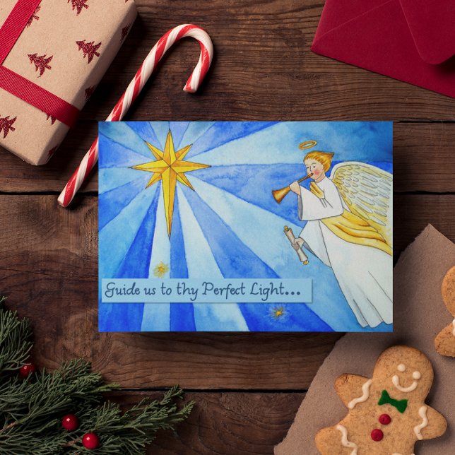 Diríjanos a thy tarjeta de Navidad ligera perfecta (Subido por el creador)
