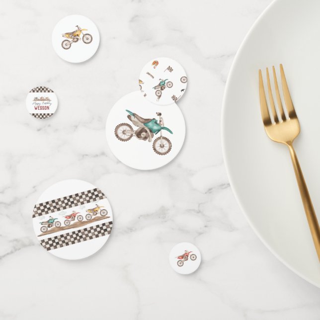 Dirt Bike fiesta confetti (Grupo)