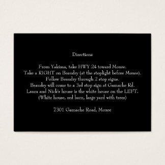 Dirty 30 Thirty Direction Card