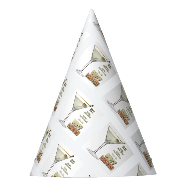 Dirty Martini Cocktail Receta Arte Fiesta Gorra (Anverso)