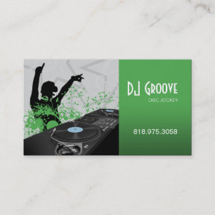 Disc jockey del disc jockey de Hip Hop - tarjeta