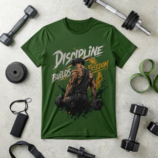 Disciplina Construye Camiseta de Gimnasio Libertad